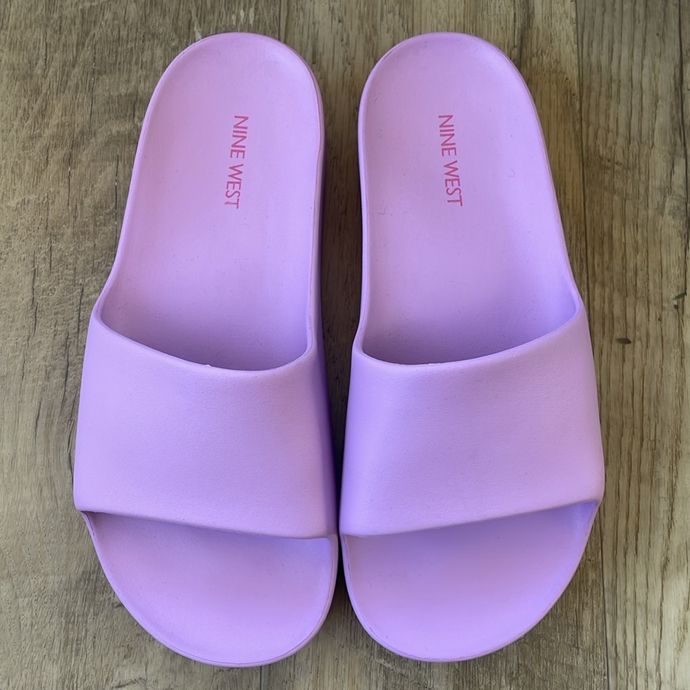 NWT! Nine West Platform Pool Slides - Picture 10 of 12